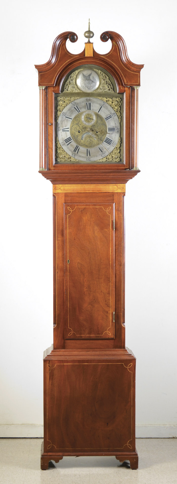 Appraisal: ENGLISH TALL CASE FLOOR CLOCK attributed to Walker Hughes Birmingham