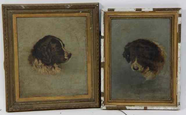 Appraisal: th Century English School Studies of St Bernard Dogs a