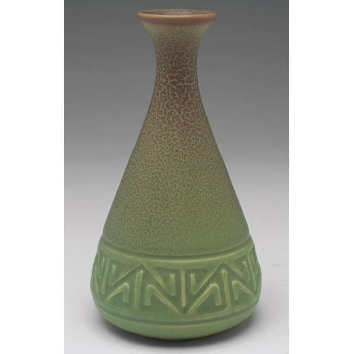 Appraisal: Rookwood vase flaring bottle shape with an Arts Crafts geometric