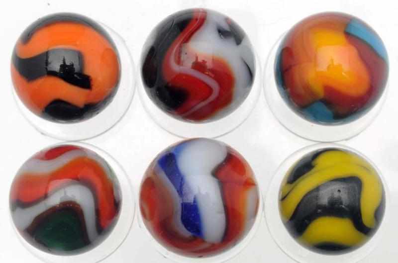 Appraisal: Lot of Assorted Peltier Marbles Includes one yellow base with