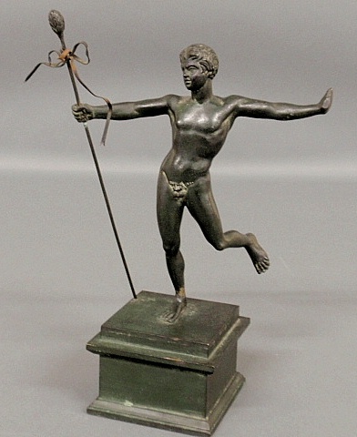 Appraisal: - Grand Tour bronze of a nude faun mounted on