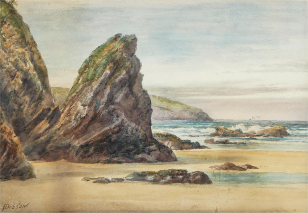 Appraisal: MARGARET A DOBSON - CALIFORNIA COASTwatercolor on paper signed lower