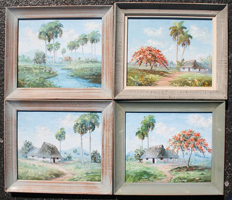 Appraisal: TROPICAL OILS Signed S Tinez-Mar Oil Board '' x ''