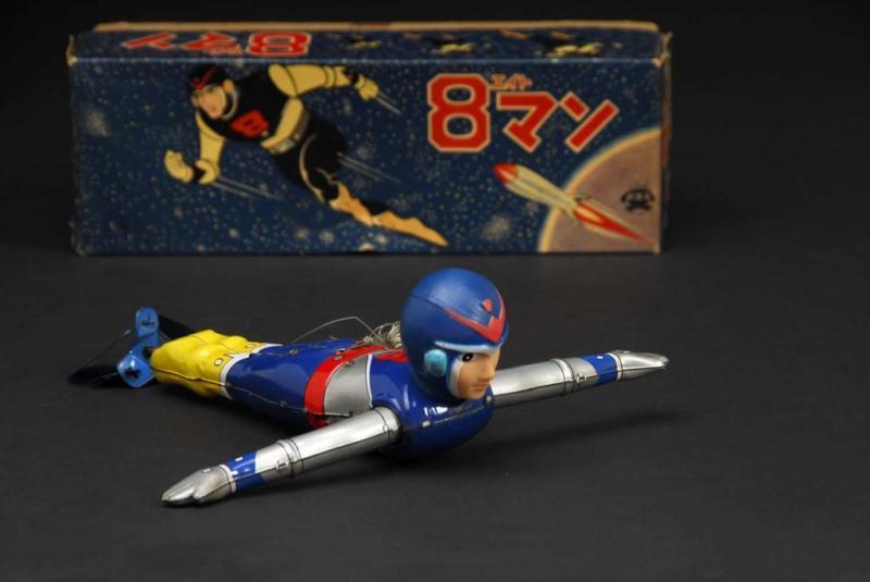 Appraisal: th Man Flyer Toy Description Japanese Made by Asakusa Working