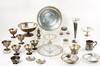 Appraisal: PCS STERLING BOWLS ETC - Including pc Glass Jar Dresser