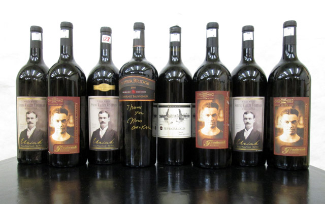 Appraisal: EIGHT MAGNUM BOTTLES OF VINTAGE WASHINGTON STATE RED WINES Pepper