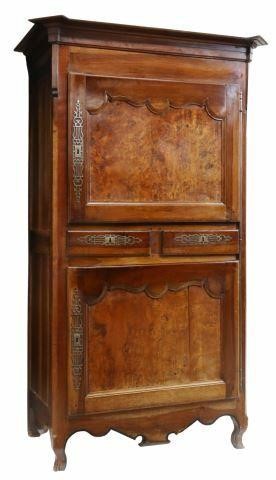 Appraisal: French Provincial Louis XV style walnut homme debout th c