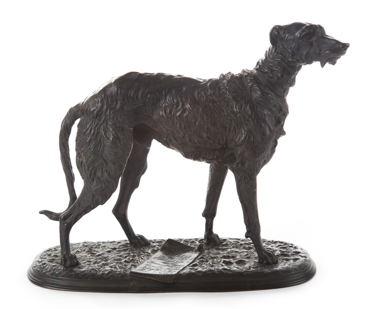 Appraisal: Attr Arthur Waagen Scottish Deer Hound bronze act - Standing