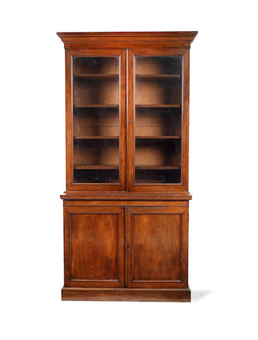 Appraisal: A Victorian mahogany display cabinet by Spillman Cothe moulded cornice