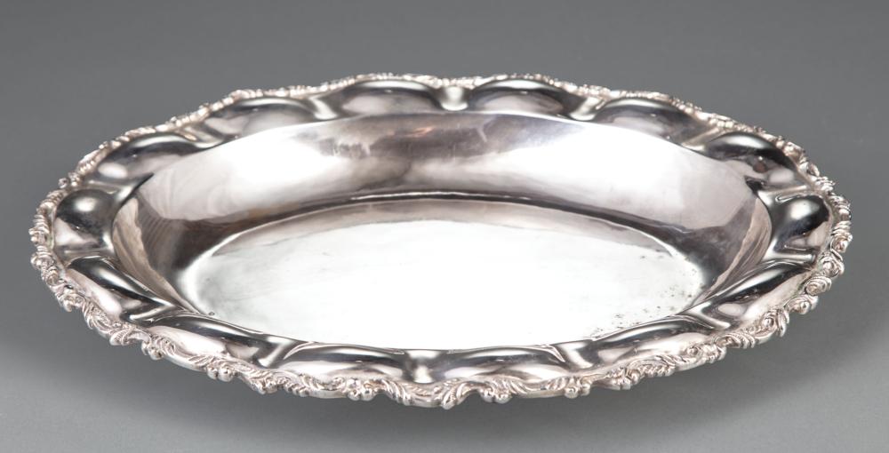 Appraisal: Mexican Sterling Silver Serving Dish in the Spanish Colonial Taste