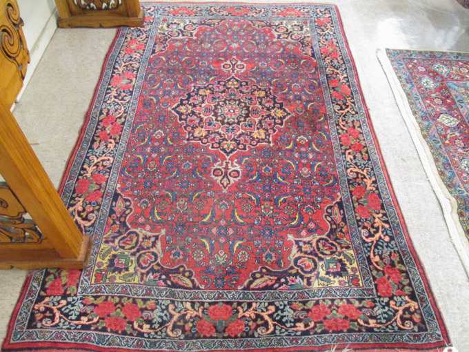 Appraisal: SEMI-ANTIQUE PERSIAN BIJAR AREA RUG Kurdistan Province northwest Iran central