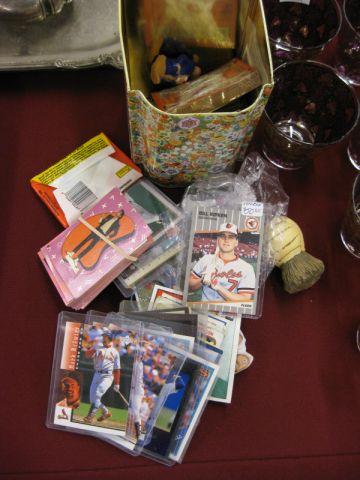 Appraisal: Estate Collectibles Lot baseball cards Michael Jackson cards pins etc