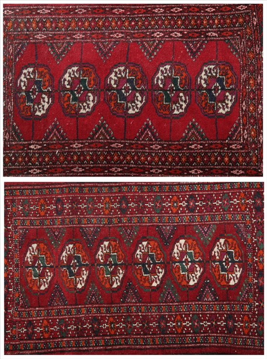 Appraisal: TWO TURKEMAN BOKHARA RUGS - App ft in x ft