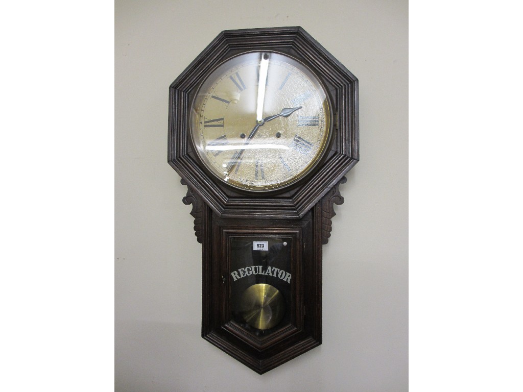 Appraisal: Victorian American Ansonia Regulator wall clock