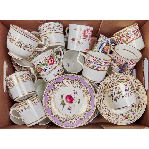 Appraisal: Miscellaneous Derby and other contemporary English porcelain coffee cups stands