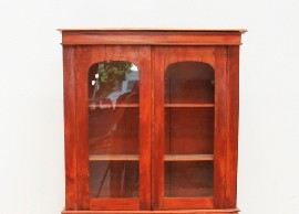 Appraisal: A th century Australian cedar and pine glass display cabinet