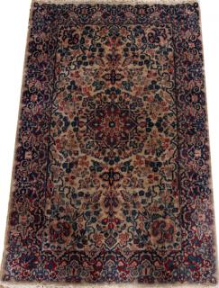 Appraisal: INDIAN HANDWOVEN WOOL RUG INDIAN HANDWOVEN WOOL RUG W '