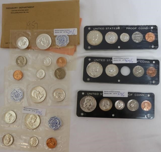 Appraisal: LOT OF TYPE PROOF AND MINT SETS TYPE SET AND