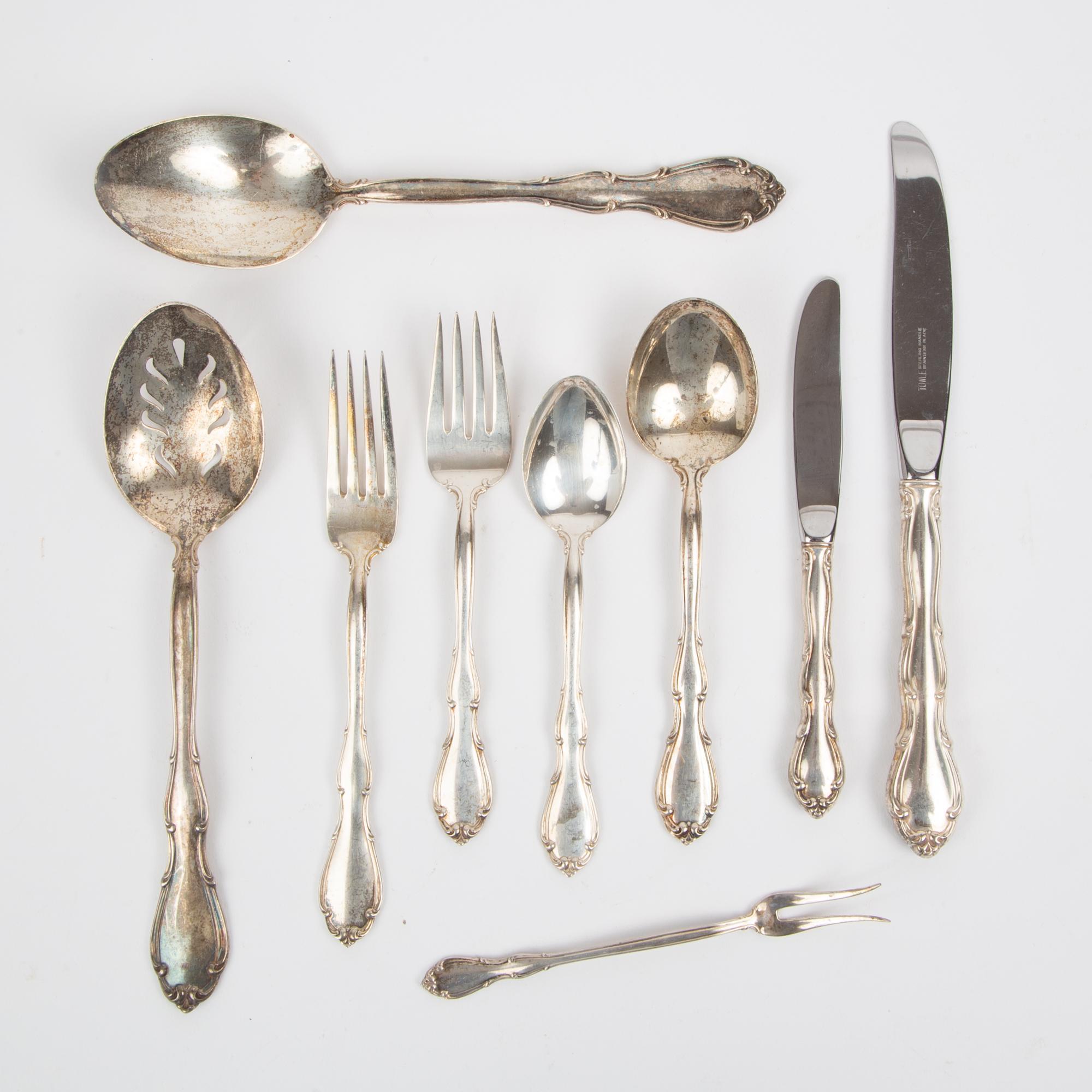 Appraisal: TOWLE STERLING 'FONTANA' FLATWARE A Towle Sterling Fontana -piece flatware