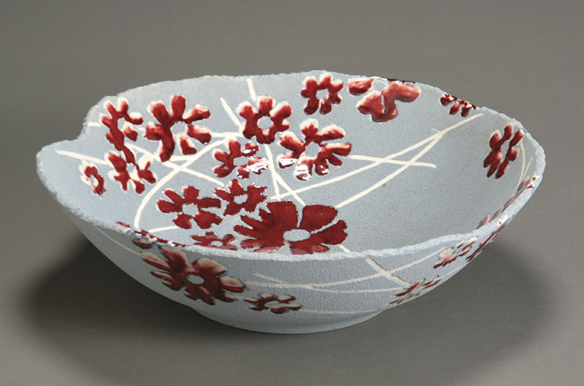 Appraisal: Chinese Contemporary Studio Pottery Bowl 'Through the Snow' Signed Jingdezhen