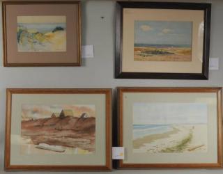 Appraisal: Four Watercolors Four watercolors of Nantucket two by Bernard Carpenter