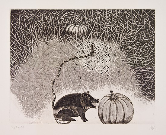 Appraisal: FRANCISCO TOLEDO Two etchings with aquatint Cerdo y de Calabaza