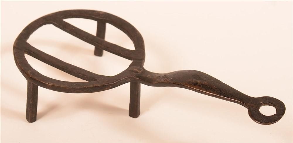 Appraisal: Wrought Iron Small Size Trivet Early th Century Wrought Iron