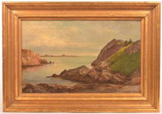 Appraisal: J B Sword Oil on Canvas Seascape Painting th Century