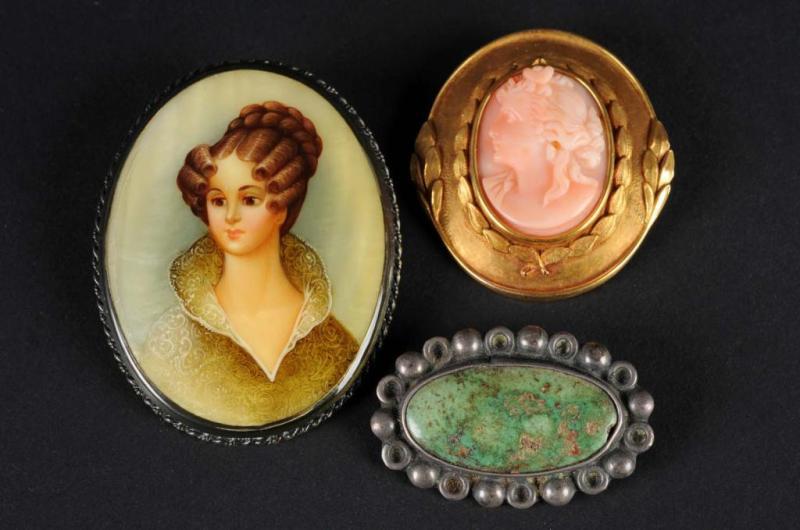 Appraisal: Lot of Victorian Pins Description Includes one - long K