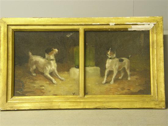 Appraisal: Two studies of a terrier probably late th century in