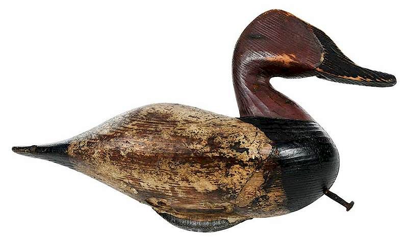 Appraisal: Canvasback Drake Decoy style of Lee Dudley Knots Island North