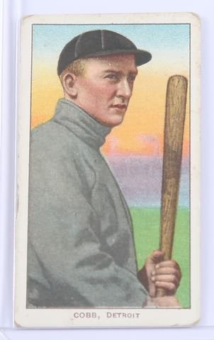 Appraisal: T- baseball card of Cobb Detroit several creases Card has