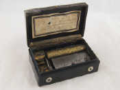 Appraisal: An early Victorian composition music box with a representation of