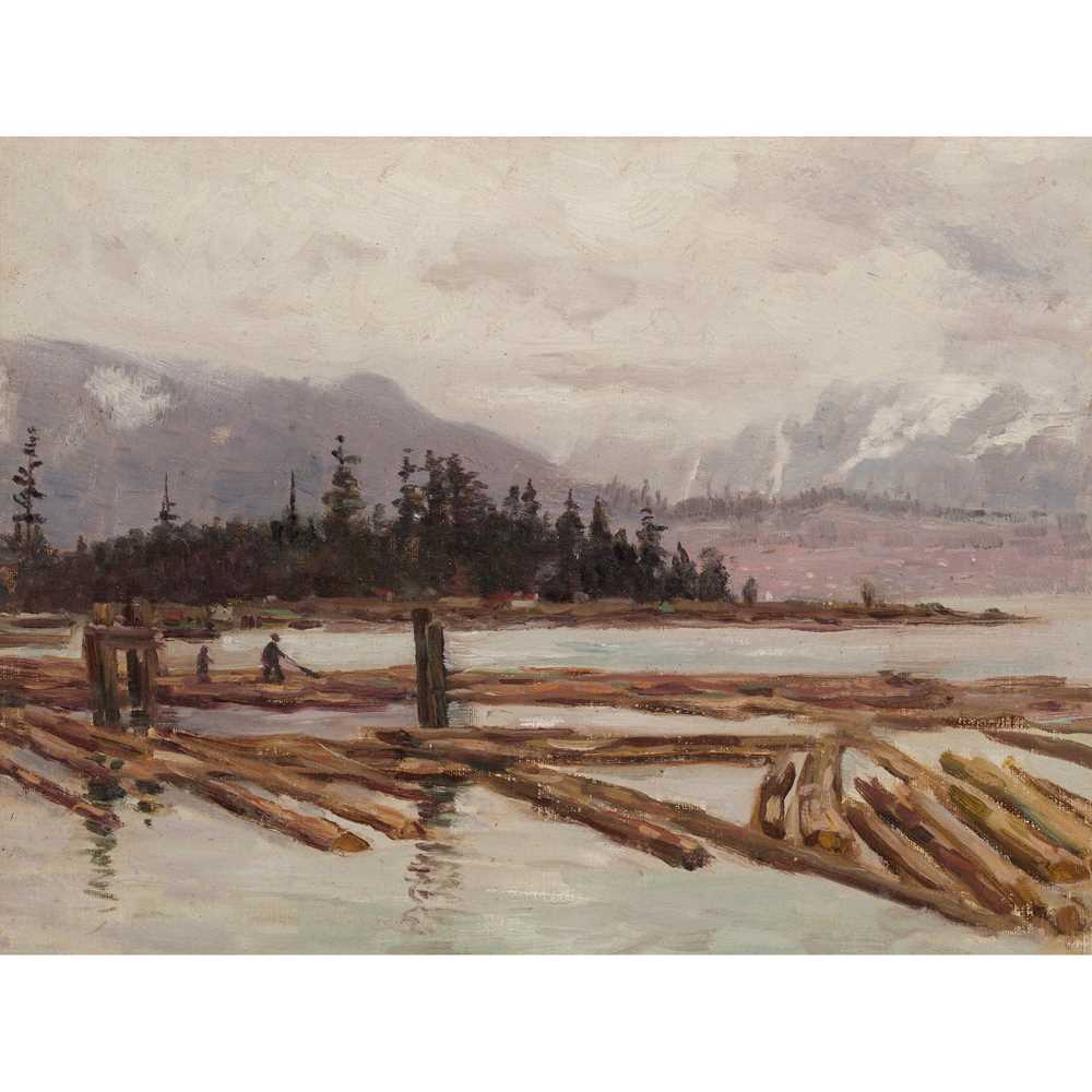 Appraisal: DUNCAN MACGREGOR WHYTE SCOTTISH - LOGGING CANADA Inscribed verso with