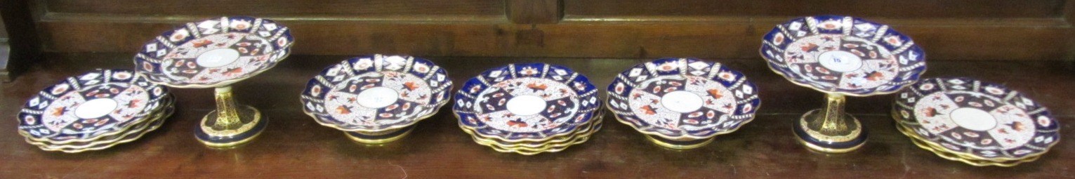 Appraisal: A Davenport part dessert service late th century decorated in