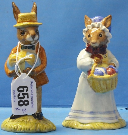 Appraisal: Royal Doulton Bunnykins Figures Mrs Bunnykins DB and Mr Bunnykins