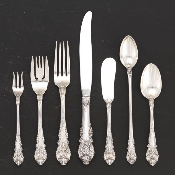 Appraisal: WALLACE STERLING SILVER EXTENDED SERVICE FOR TWELVE SIR CHRISTOPHER PATTERN