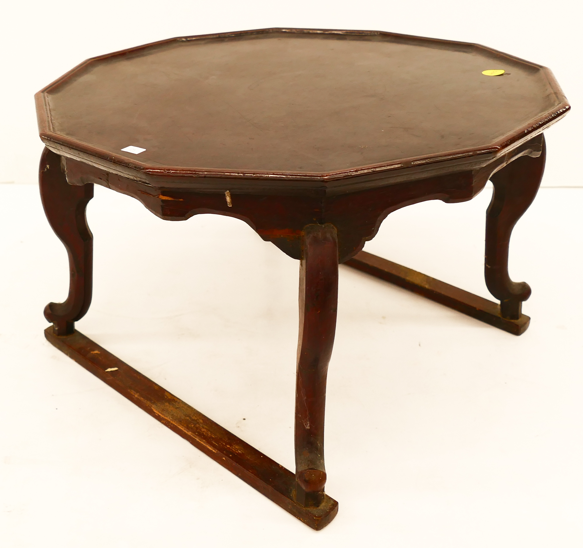 Appraisal: Meiji Japanese Lacquered Stand- x ''