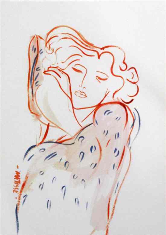 Appraisal: John Myatt after Matisse giclee print Head of a sleeping