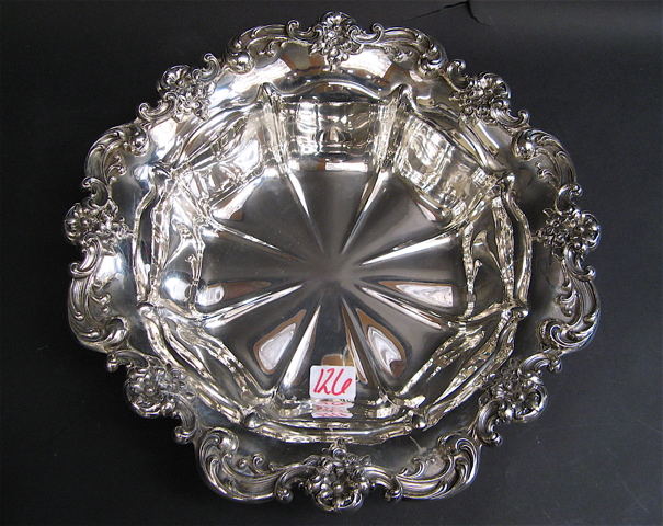 Appraisal: GORHAM STERLING SILVER BOWL The round bowl with scrolled rim