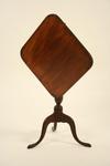 Appraisal: CANDLE STAND - Queen Anne period tilt top mahogany stand