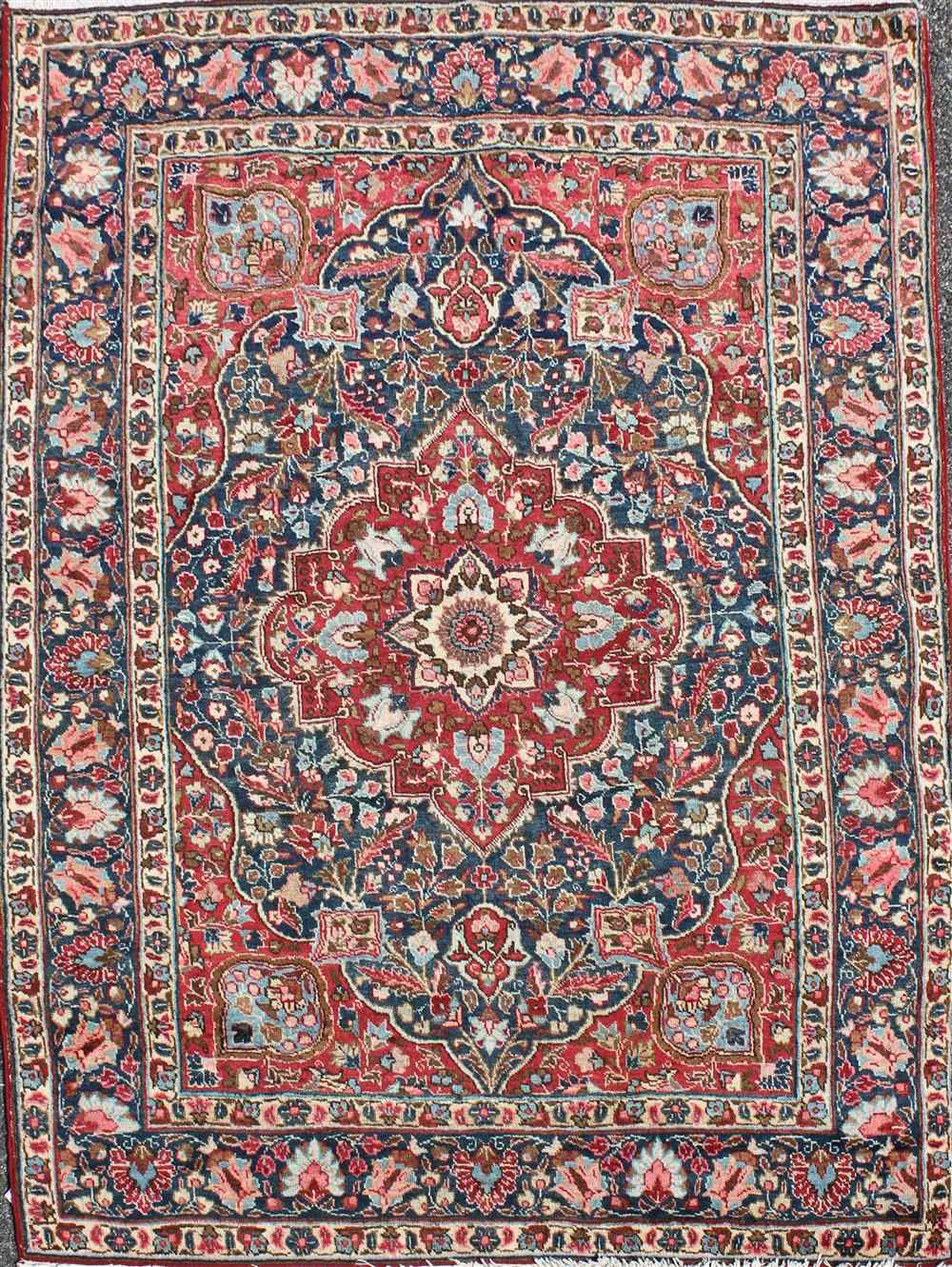 Appraisal: TABRIZ RUG approx ' x ' '' retail tag Provenance