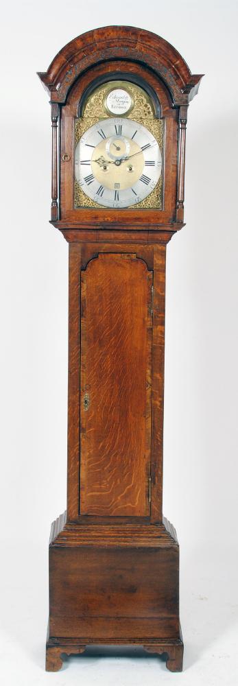 Appraisal: AN OAK LONGCASE CLOCK by Edward Morgan London c the