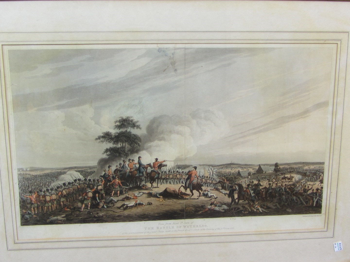 Appraisal: PRINT View from Mont St Jean of the Battle of