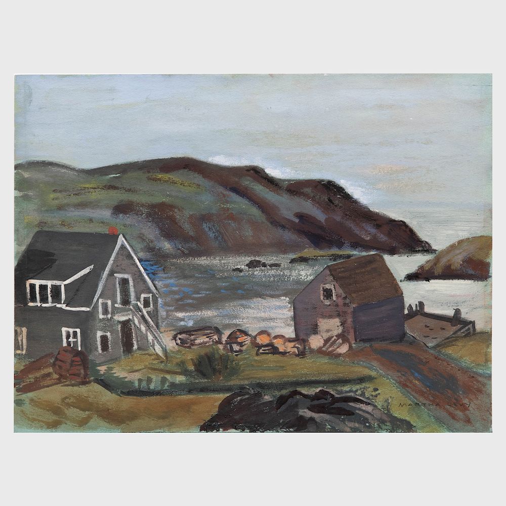 Appraisal: Martha Levy Monhegan Four Views Four gouache on paper -