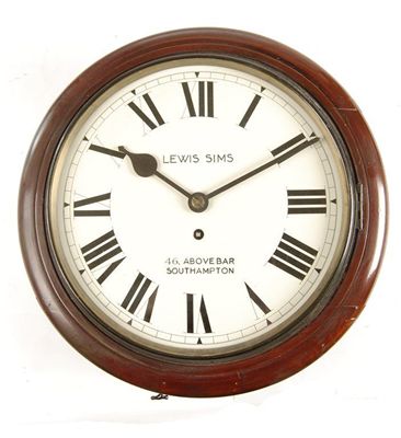 Appraisal: An English dial timepiece inch white painted dial signed Lewis