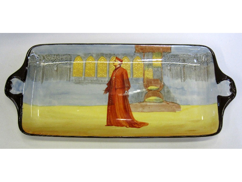 Appraisal: Royal Doulton series ware Cardinal Wolsey twin handled oblong tray