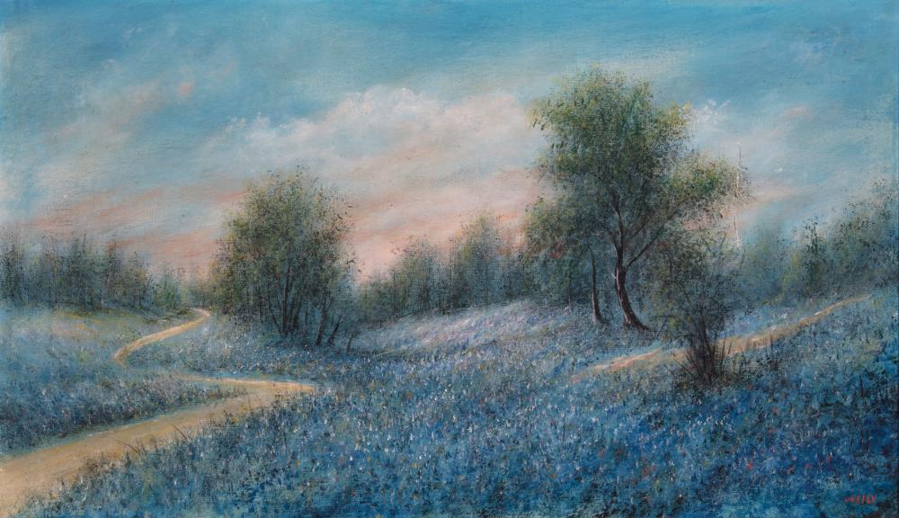 Appraisal: William Ousley American Louisiana - Texas Bluebonnets oil on canvas