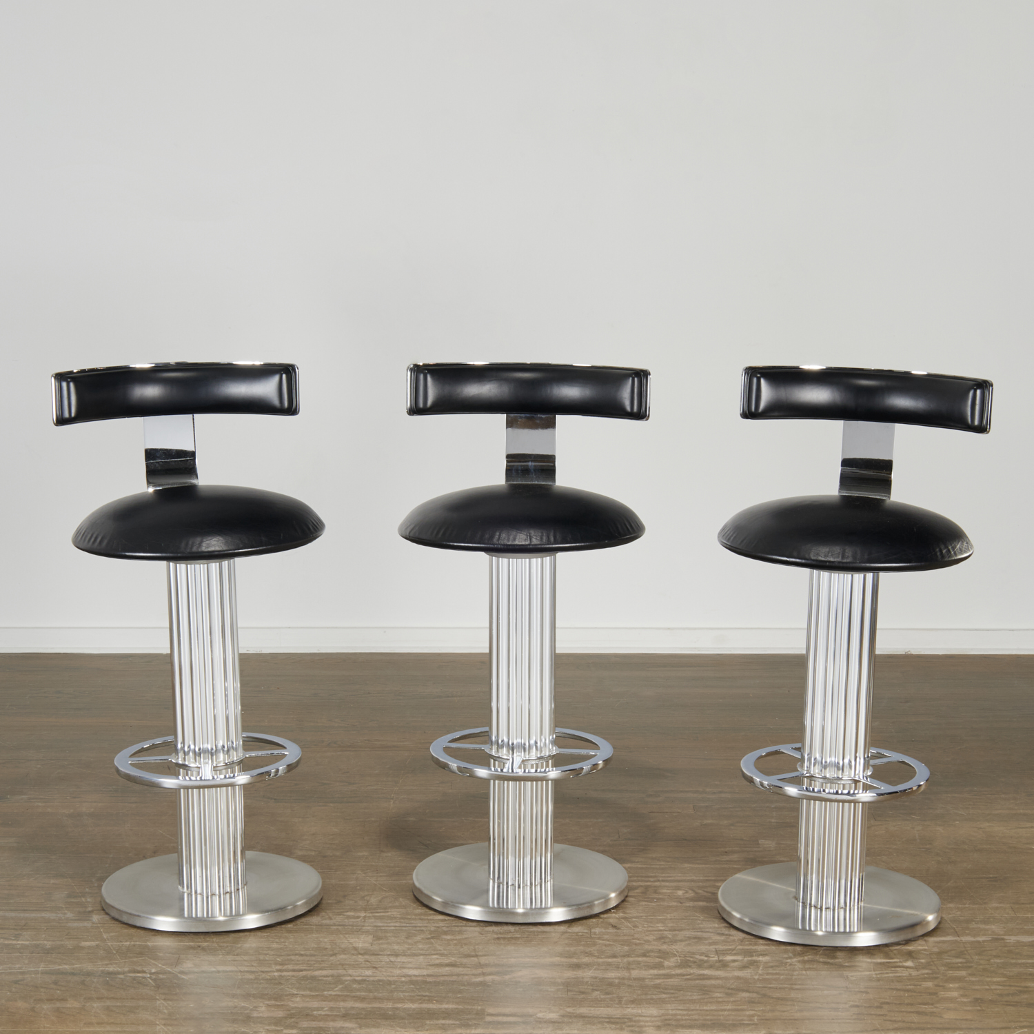 Appraisal: DESIGN FOR LEISURE EXCALIBUR BARSTOOLS Late th c Art Deco