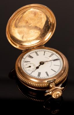 Appraisal: An American Waltham Watch Co hunter style gilt metal cased